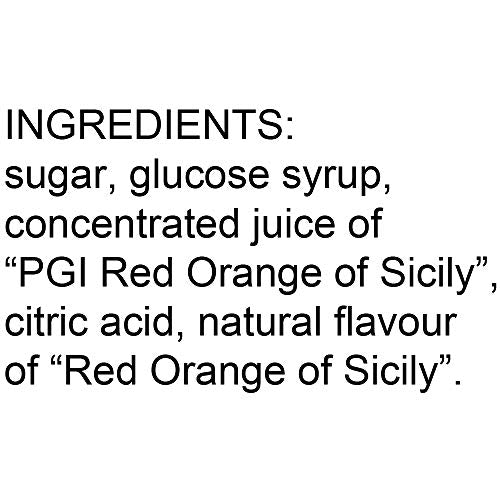 Serra Le Italiane, Italian Natural Hard Candy Filled With Red Orange From Sicily Italy, 3.5 Ounce