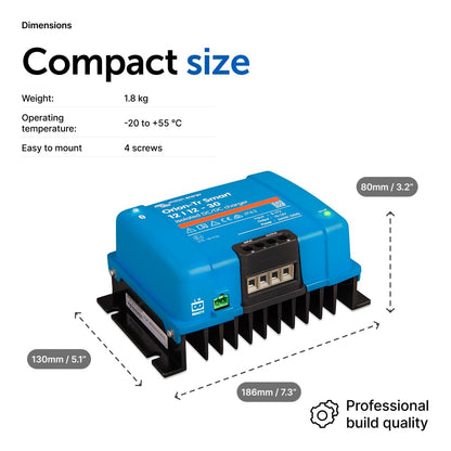 Victron Energy Orion-Tr Smart DC to DC Charger (Bluetooth) - 12/12-Volt 30 amp 360-Watt - Battery Charger for Dual Battery Systems - Isolated