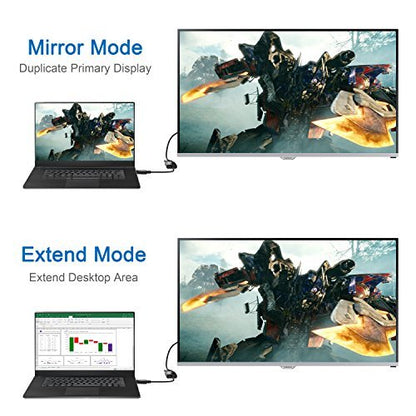 Moread DisplayPort (DP) to VGA Adapter, 10 Pack, Gold-Plated Display Port to VGA Adapter (Male to Female) Compatible with Computer, Desktop, Laptop, PC, Monitor, Projector, HDTV - Black