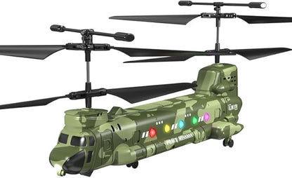 OBEST LM19-D Chinook RC HelicopterRemote Control Military HelicopterTwin-Propeller with Altitude HoldOne Key take Off/LandingArmy RC Toys for Military Fans