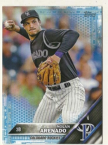 2016 Topps Mini #12 Nolan Arenado Blue Parallel 8/10 SSP Colorado Rockies