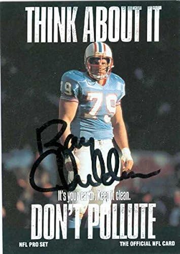 Autograph Warehouse 33115 Ray Childress Autographed Football Card Houston Oilers 1991 Pro Set No. 376