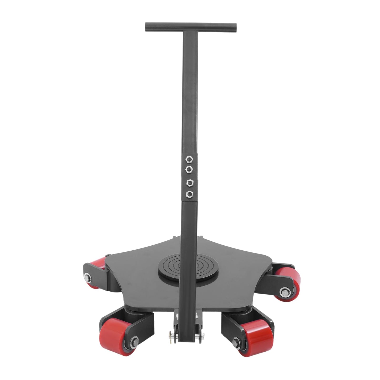 Machine Skate, 8818Lbs Machinery Mover Carbon Steel Machinery Moving Skate with 360 Degree 5 Swivel PU Rollers for Industrial Use Warehouse and Workshop - Black