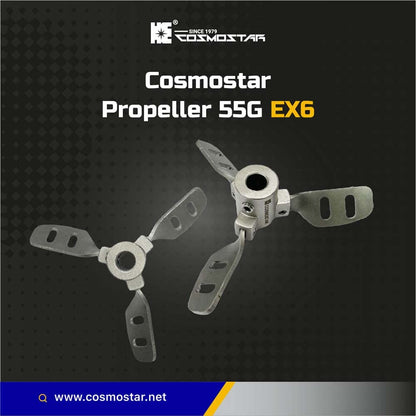 Cosmostar 55 Gallon Paint Mixer with Expandable Stainless Steel Mixing Blades and 0.47" Shaft Rod - Ideal for Mixing Paints, Epoxy, Resins, and Silicones with Dual Propeller Tools