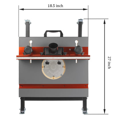 O'SKOOL Quick Convertible and Foldable Benchtop Trim Router Table with Insert Plate Kit, RTS10