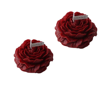 Romantic Low Temperature Oil Candles for Couples - Safe & Sensual Wax Candles to Set The Mood (2, Rose Red (Rose Scent))