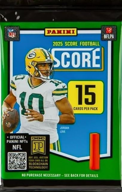 2025 PaniniScore Football Cards Pack of 4 Sealed Cards Total 60 Trading Cards