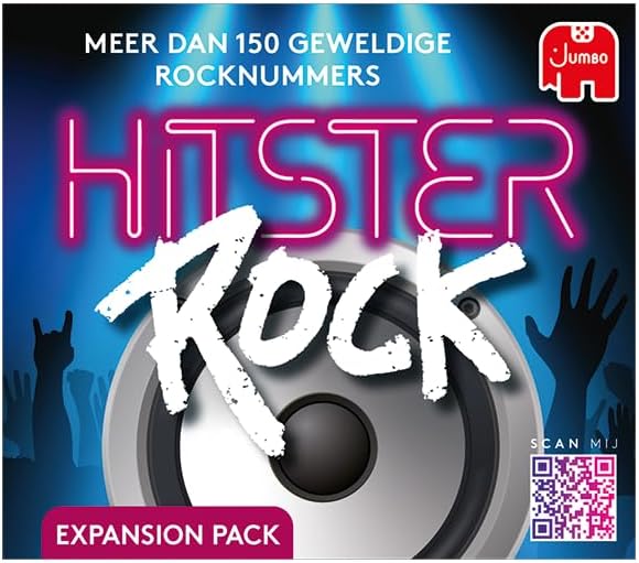 Hitster Rock expansion Expansion set Music game Action game Adult board game Music game Card game from 16 years 2-10 players Party Game Dutch