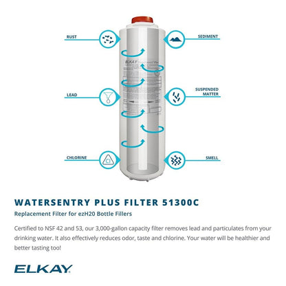Elkay LZWSSM EZH2O Surface Mount, Filtered, Bottle Filling Station, Non-Refrig.