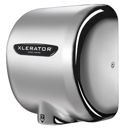 XLERATOR XL-C High-Speed, Touchless Commercial Hand Dryer, Excel Dryer, Chrome Plated Cover, Automatic Sensor, Surface Mount, 110V