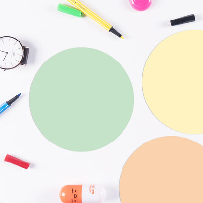 Lincia 36 Pack Colorful Dry Erase Dots Circles Spots for Classroom Table 10.5 Inch Removable Vinyl Desktop Stickers Spots Wall Decals for 100th Day of School Teacher Students Home (Multicolor)