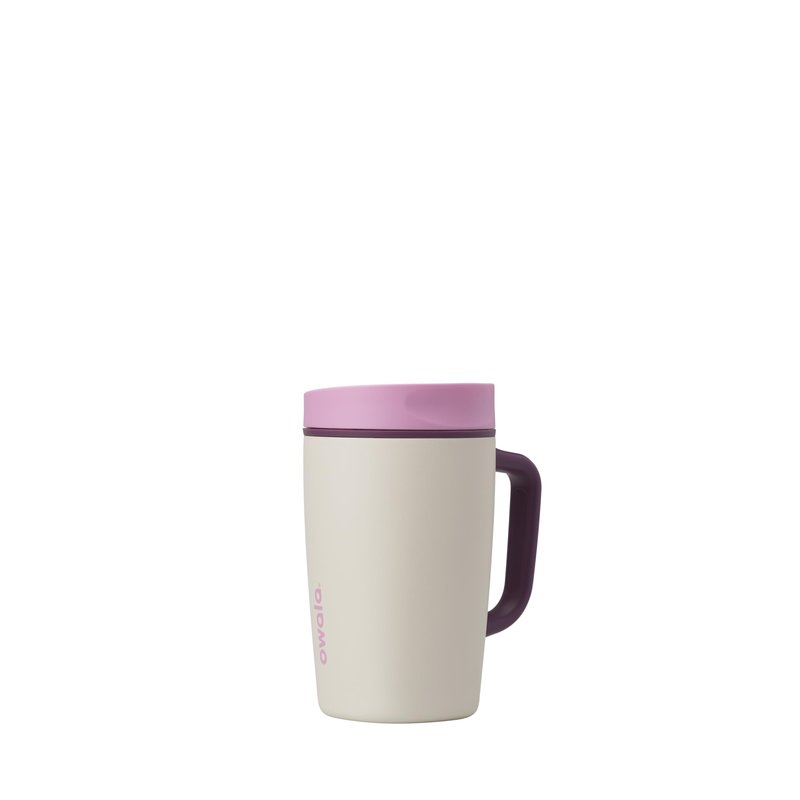 Owala SmoothSip Slider Stainless Steel Insulated Travel Mug with Handle, 100% Leak Proof, For Hot and Cold Drinks, Travel Friendly with Sliding Lock Lid, 12oz, BPA Free, Leak Proof, Daybreak