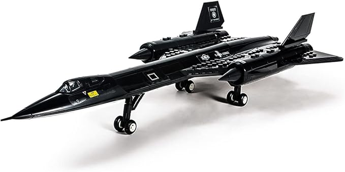 dOvOb Military SR-71 Reconnaissance Blackbird Air Force Building Block Set (183 Pieces) Aircraft Jet Building and Military Toys Gifts for Kid and Adult