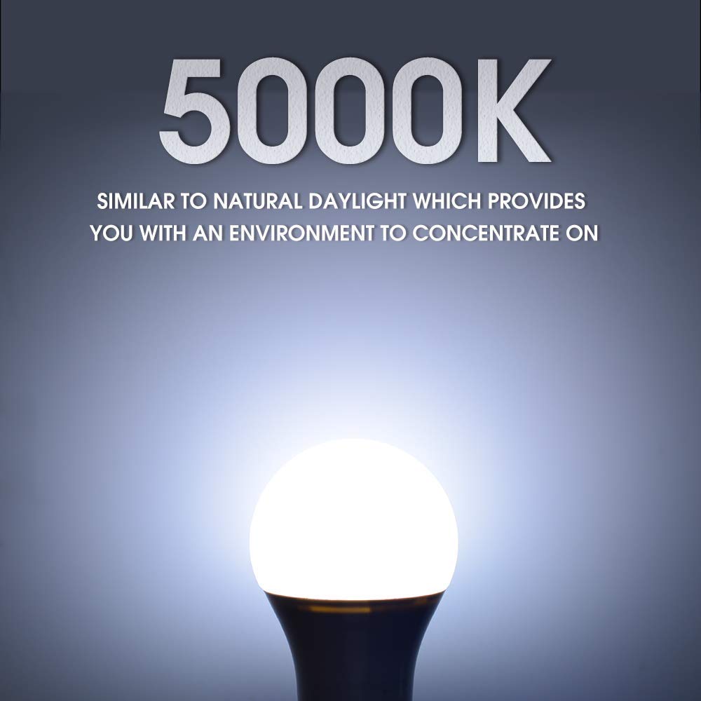 ENERGETIC SMARTER LIGHTING 150 Watt LED Bulb, 2600LM Super Bright Light Bulbs, Daylight 5000K, Dimmable A21 LED Bulb, E26 Standard Base, UL Listed, Damp Rated, 2 Pack