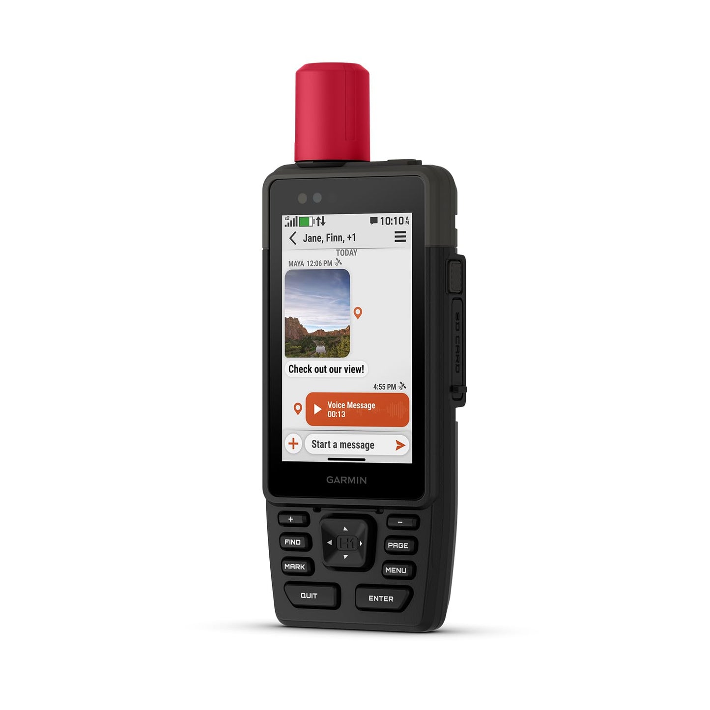 Garmin® GPSMAP® H1i Plus, Premium GPS Handheld Navigator with inReach® Plus Technology to Share Texts, Photos, Voice Memos and SOS Off-Grid, Touchscreen and Buttons, Long Battery Life, Preloaded Maps