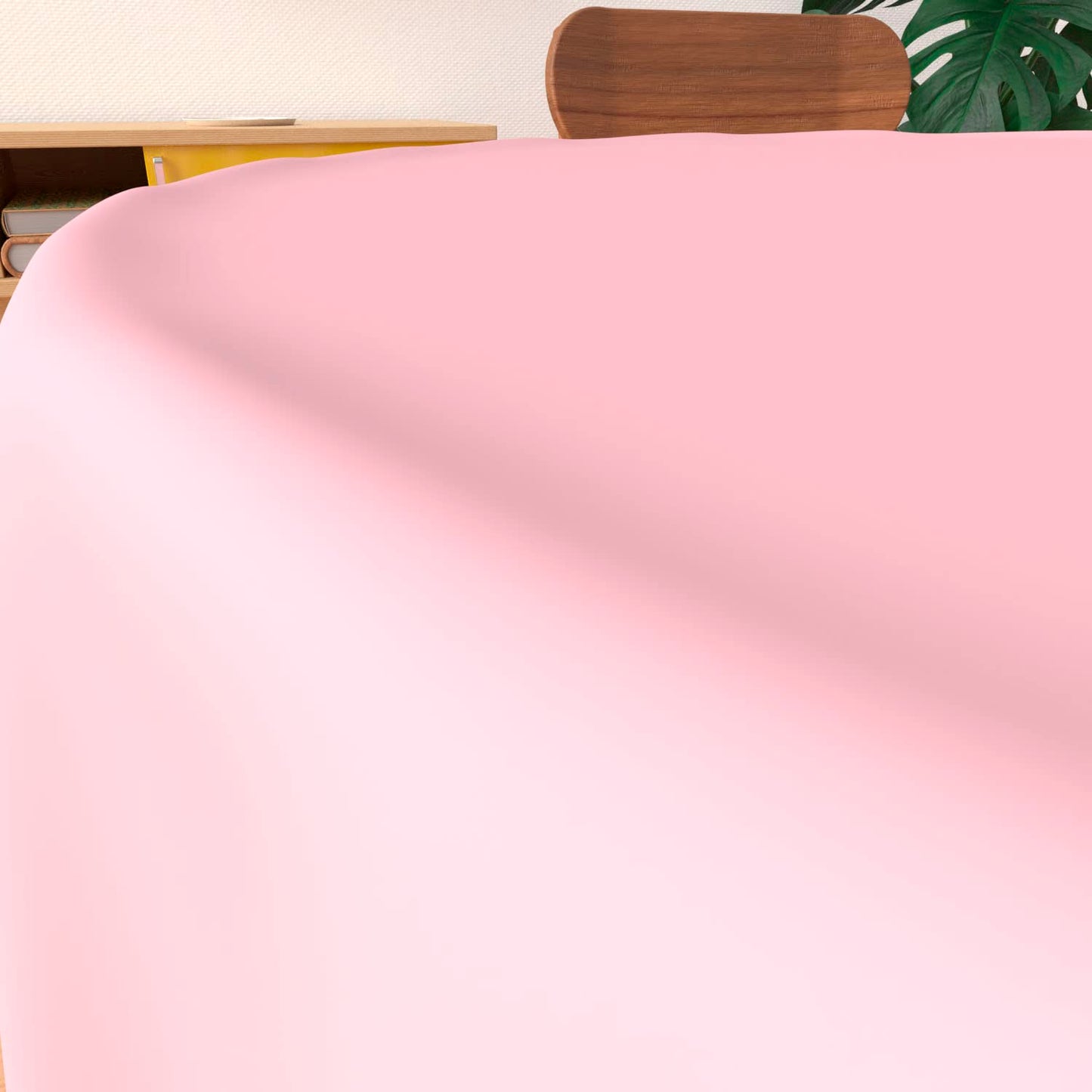 Soleil d 'Ocre 814235 Alix Anti-Stain Square Tablecloth Polyester 180 x 180 cm Pink