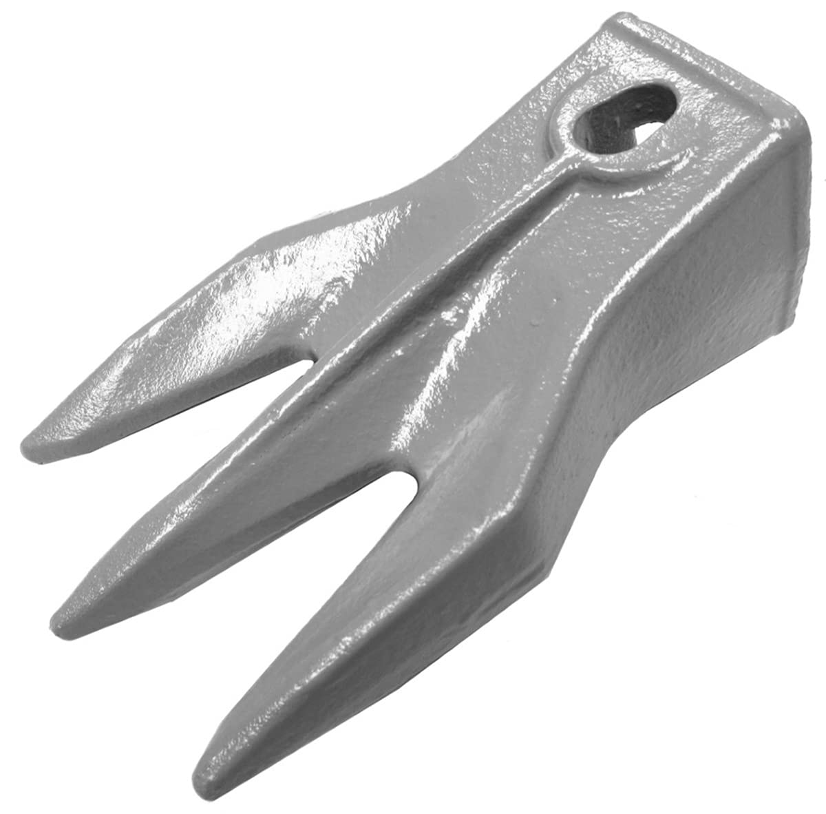 H&L Tooth Company 6737325TR3 Triple Tiger Trident Patented Bobcat Style Skid Steer and Mini Excavator Bucket Teeth (5 Pack) with 6737326 Bobcat Style Flexpins.