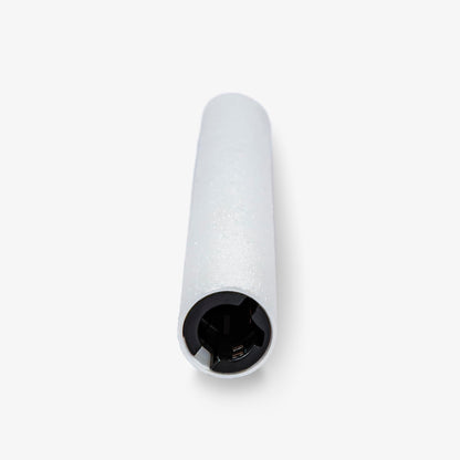 Luminara Glitter Flameless Candle Taper - 1" x 9.5" (White)