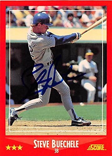 Autograph Warehouse 245949 Steve Buechele Autographed Baseball Card - Texas Rangers 1988 Score - No. 306