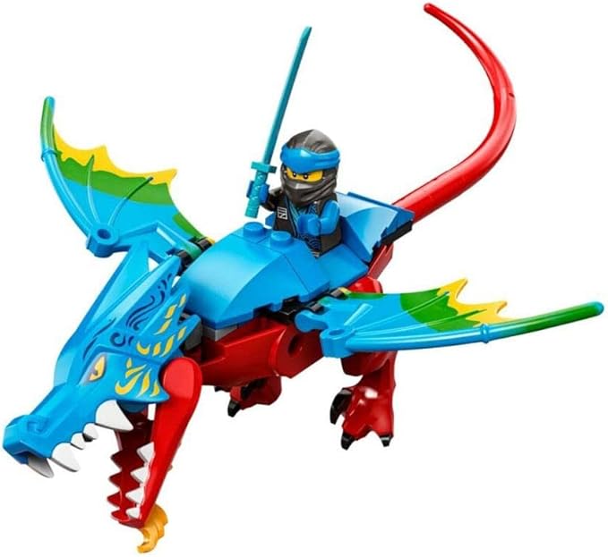 Lego 71759 Ninjago Dragon Temple Ninja Toy and Figure Set with Motorcycle Includes NYA Figure to Protect The Temple Multi-Colour