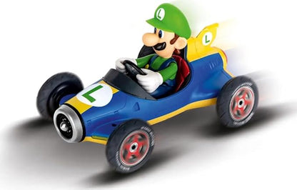Carrera RC Official Licensed Mario Kart Mach 8 Luigi 1: 18 Scale 2.4 Ghz Remote Radio Control Car with Rechargeable Lifepo4 Battery - Kids Toys Boys/Girls (Model: 181067)