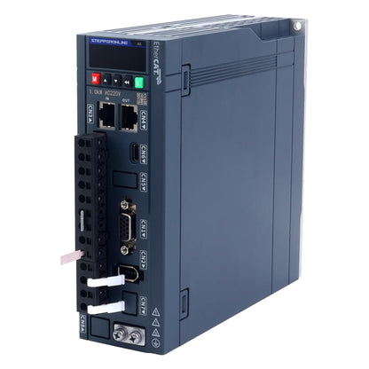 STEPPERONLINE AC Servo Motor kit EtherCAT A6 Series 1000W Servo Motor 3000rpm 3.18Nm with Brake 17 Bit Absolute Encoder IP67 + 1000W EtherCAT AC Servo Motor Driver+ 3.0M Cabels