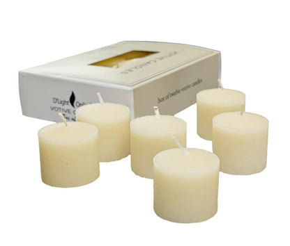 D'light Online Elegant Creamy Ivory Unscented Votive Candles - for Birthdays, Baby Shower, Home Decoration and Weddings (Ivory, 10 Hour - Set of 432-36x12)