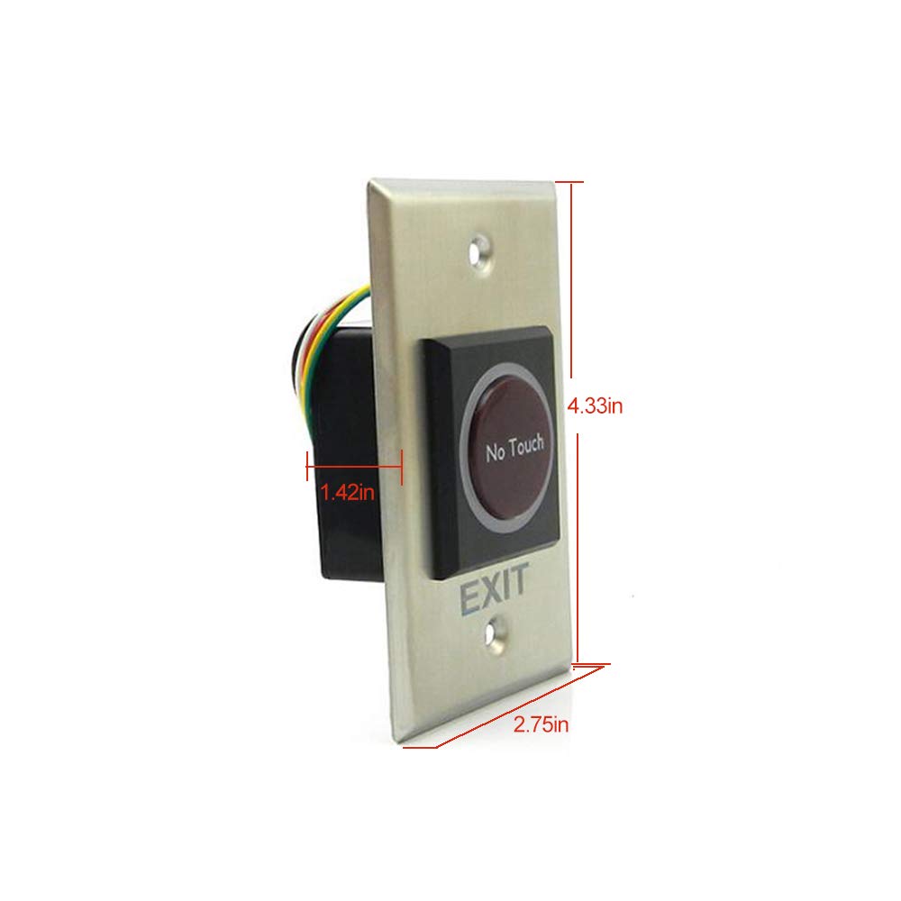 Olideauto Touchless Commercial Door Opener Automatic with 2pcs 304 Stainless Steel Touchless Hand Sensor