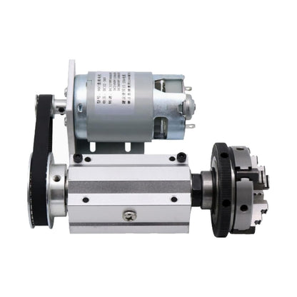 RATTMMOTOR No powered Multi-function Lathe chuck spindle assemblies 895 Motor Rotary Lathe Woodworking Spindle Motor Chuck 63mm for CNC Lathe Grinder machine Table Saw (4 Jaw 63mm)