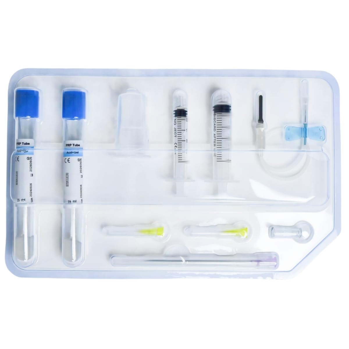 HGMED Kits 2pcs 15ml Tubes for 12in1 PRP Systerm,Complete Kits And Easy To Use, Vaccum Pressure for lab Preparation