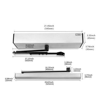 Olideauto Smart WiFi APP Control Automatic Door Opener,WiFi Built in Receiver Olide-510FW,Compatible for Alexa,Google Assistant Voice Control Auto Door with Wireless Push Panels