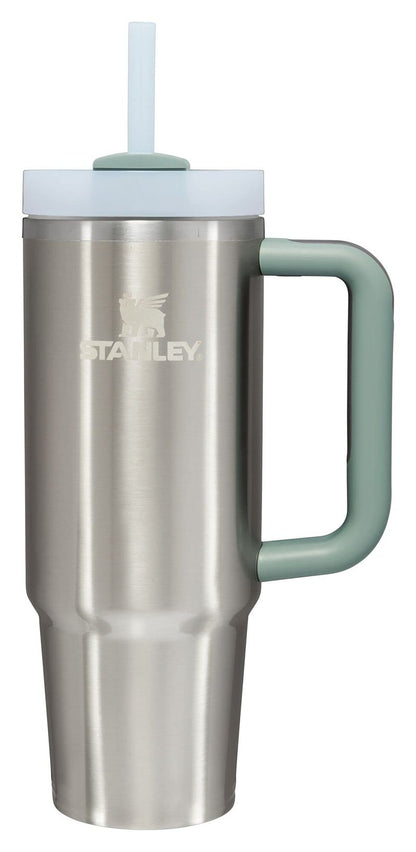 STANLEY Quencher H2.0 Tumbler with Handle and Straw 30 oz | Flowstate 3-Position Lid | Cup Holder Compatible for Travel | Insulated Stainless Steel Cup | BPA-Free | Stainless Steel Shale