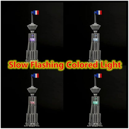 LED Light for (Architecture Paris with Eiffel Tower) Building Blocks Set - Compatible with Lego 21044 Skyline Building Model (Model Set Not Included)