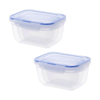 Superio Food Storage Containers, Airtight Leak Proof Meal Prep Containers, Microwave and freezer safe, BPA-free Plastic, Set of 3 (2 Pack)