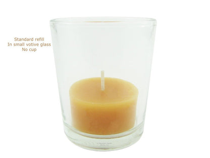Beeswax Candle Works, 6-Hour Tea Light Refills (Pack of 60) 100% USA Beeswax, NO Cups