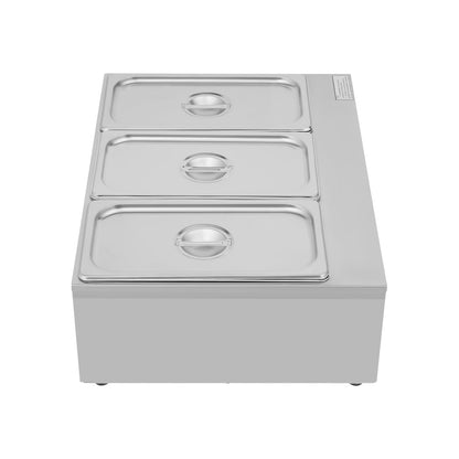 FXEIPOL Commercial Chocolate Tempering Machine, 3 Tanks Stainless Steel Chocolate Melter, 300W Electric Chocolate Warmer Machine for Beverage Stores, Restaurants