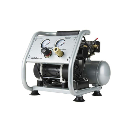 Metabo HPT Quiet Air Compressor, Portable 1 Gallon Oil-Free Air Compressor, Ultra-Quiet Operation at 59 dB, Universal Quick Coupler for Fast Tool Changes, Compact and Lightweight, EC28M