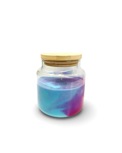 Luxury Cotton Candy Candle | The Candle Stop Shop | 100% Soy | CocoaButter Cashmere Scented | Decorative Scented, Baby Blue, and Pink