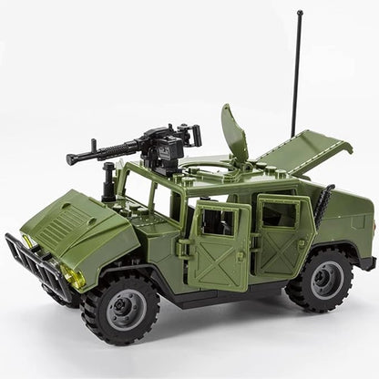 Military Vehicles Building Blocks Sets Compatible with Lego Military Off-Road Vehicle Set Army Model Kit STEM Toys for Boys Kids and Teens Ages 8-14(Green)