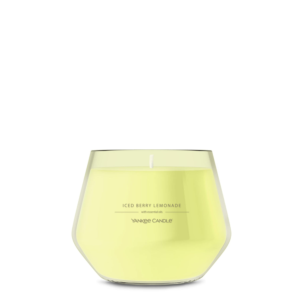 Yankee Candle Studio Scented Candle, Single Wick Jar Candle for Home Fragrance, Premium Plant Wax Blend, Long Lasting Burn, Iced Berry Lemonade (Pack of 1)