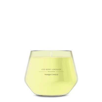 Yankee Candle Studio Scented Candle, Single Wick Jar Candle for Home Fragrance, Premium Plant Wax Blend, Long Lasting Burn, Iced Berry Lemonade (Pack of 1)