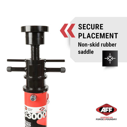 AFF 16.5 Ton Fixed High Truck Stand - Adjustable Height Vehicle Lift- Super Heavy Duty