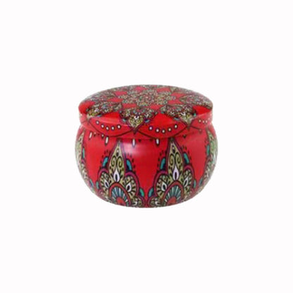 FWJUNHUYC Scented candle tin can drum metal packaging tinplate gift candy scented candle set tin box