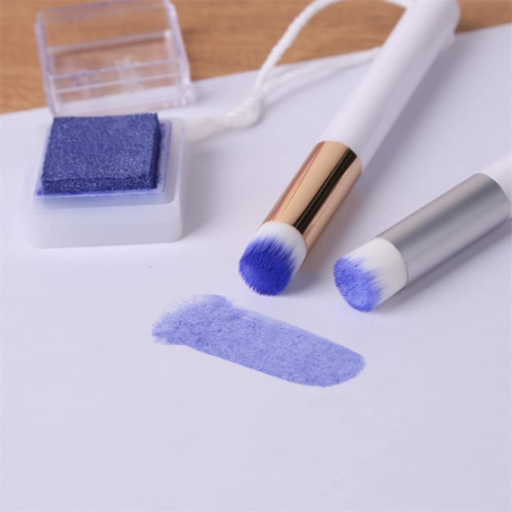 10 Pack Mini Blending Brushes Sets for Card Making Drawing Crafting Ink Paintbruhses Sets for Stamping Scrapbooking Background Card Stencils Die Cuts Card Making Scrapbooking Stamping Crafting Tool
