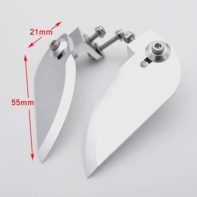RC Boat 4mm Drive Flexible Shaft Strut + 95mm Rudder + 35mm Propeller + Turn Fins Turn Tabs Kits for RC Boat Speed Mono V Oval