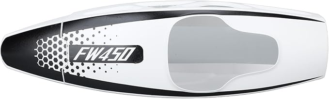 Alomejor RC Helicopter Canopy Cover Anti Crack Enhancedfor Flywing FW450 V3 (White)