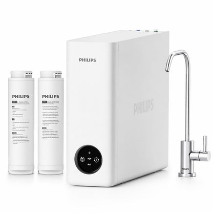 Philips AUT9360 Reverse Osmosis System, 600 GPD Under Sink Water Filter System, Tankless RO System, 2.3:1 Pure to Drain Water Filtration, Reduces TDS, NSF/ANSI 372 Certified with No Standing Water