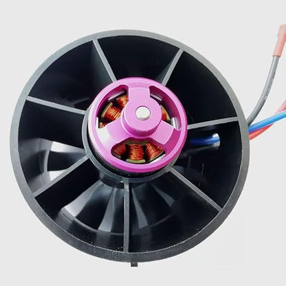 DD 70mm EDF 12 Blades Ducted Fan with 3400KV RC Brushless Motor Balance Tested for EDF 4S RC Jet Airplane