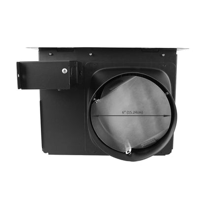 BV Bathroom Exhaust Fan 140CFM - Bathroom Fan 1.0 Sones, 6" Duct Collar, Rooms Up to 140 Sq. Ft.| Energy-Saving Ventilation Fan, Stainless Steel - No Attic Access | Ultra-Quiet HVI 2100,UL Certified