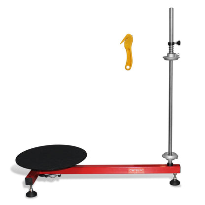 Manual Stretch Film Wrapping Bench,Film Dispenser Wrap Machine,Heavy Duty Film Wrapper Table Pallet Box Shrink for 12-20in Film